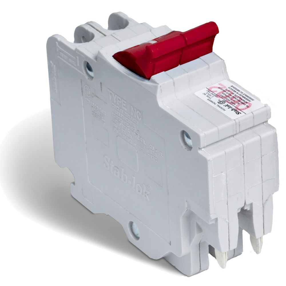 Schneider Electric Double Pole 20 Amp Stablok (NC) PlugOn Circuit
