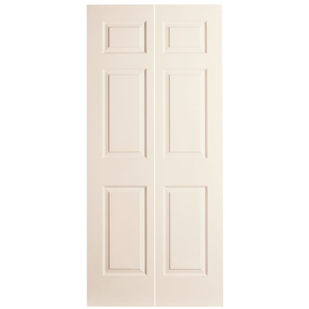 Masonite 36-inch x 80-inch 6-Panel Bifold Door | The Home Depot Canada