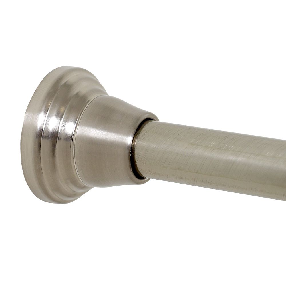 Shower Curtain Rods Curved More The Home Depot Canada Zenith S 72 Inch Finial Shower Rod