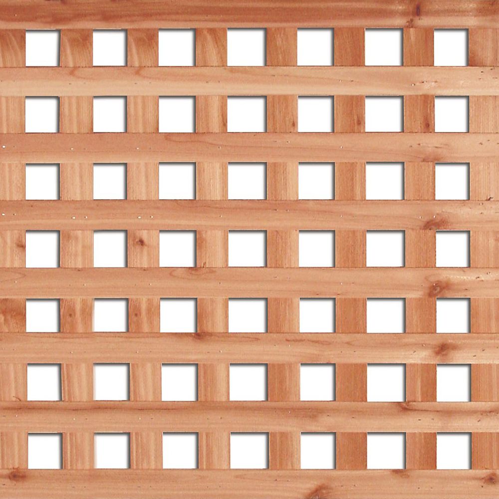vinyl square lattice fence panels