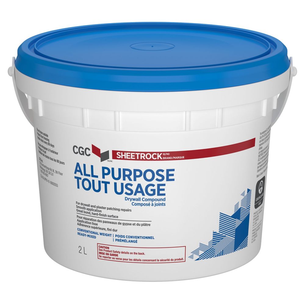 Sheetrock Mastic à cloison sèche tout usage, prêt à l'emploi, seau de 2