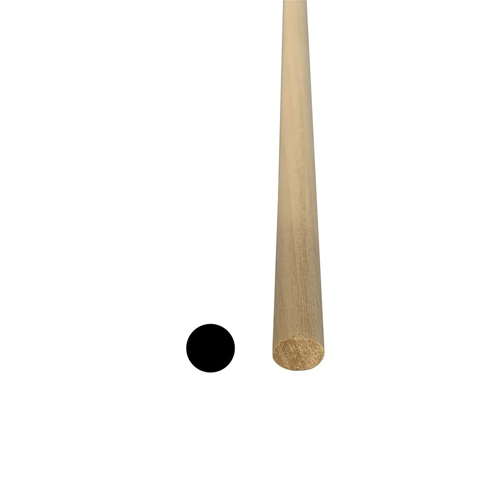 Alexandria Moulding Hardwood Dowel 7/16 In. x 48 In. Black The Home