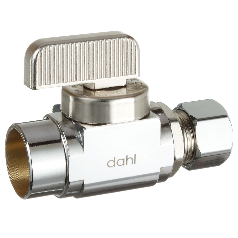 Dahl 1/2 Female Solder x 3/8 Od Comp, Straight, Plated The Home Depot