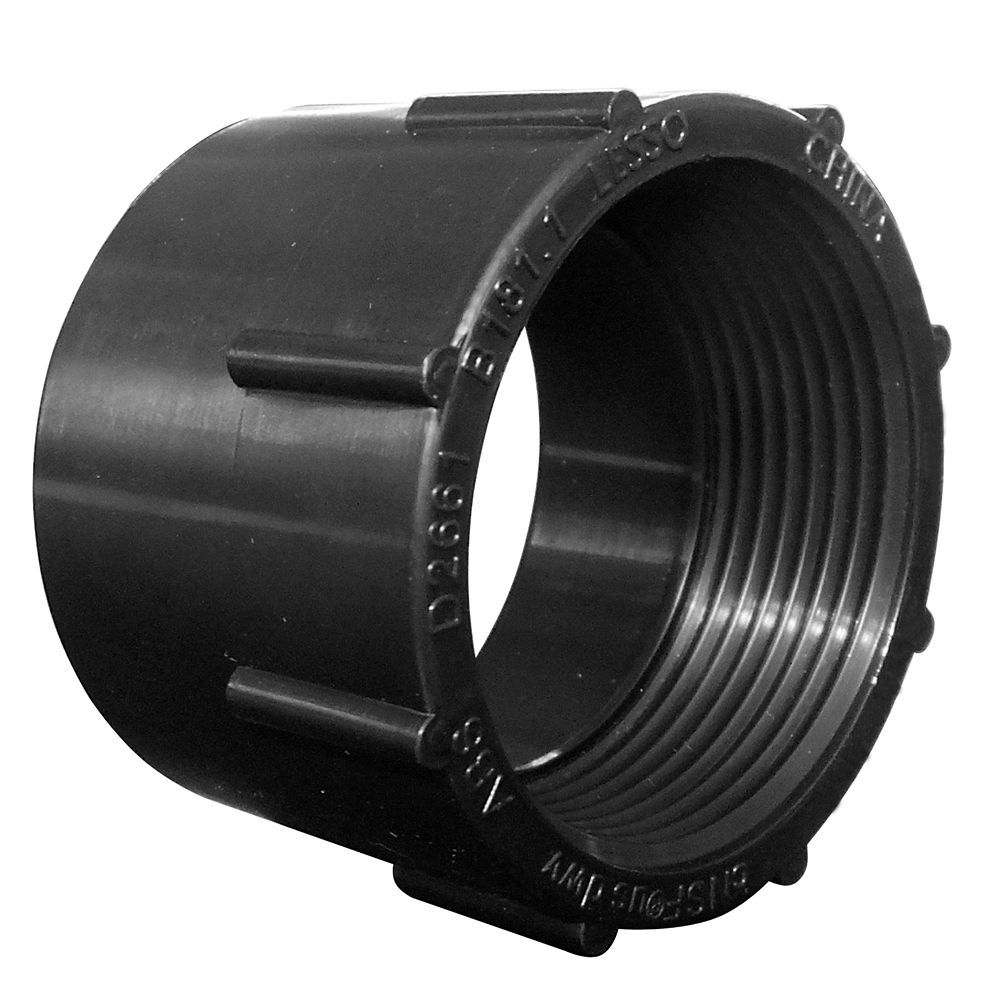Lesso 1-1/2 In. ABS Female Adapter Hub x FIPT | The Home Depot Canada
