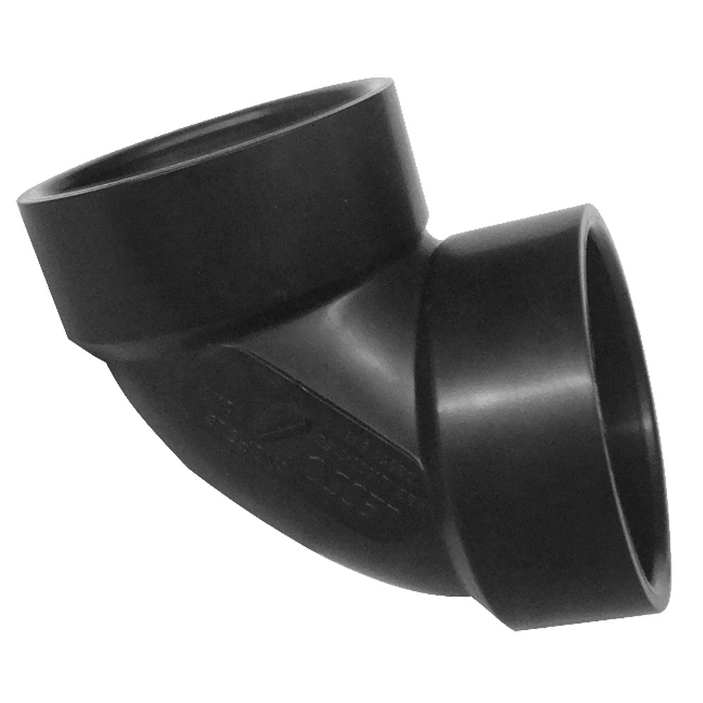 Lesso 4 In. ABS 90 Degree Elbow All Hub The Home Depot Canada