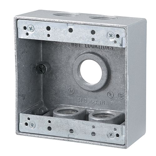 Carlon Thermoplastic Junction Box 6x6x4 In The Home Depot Canada