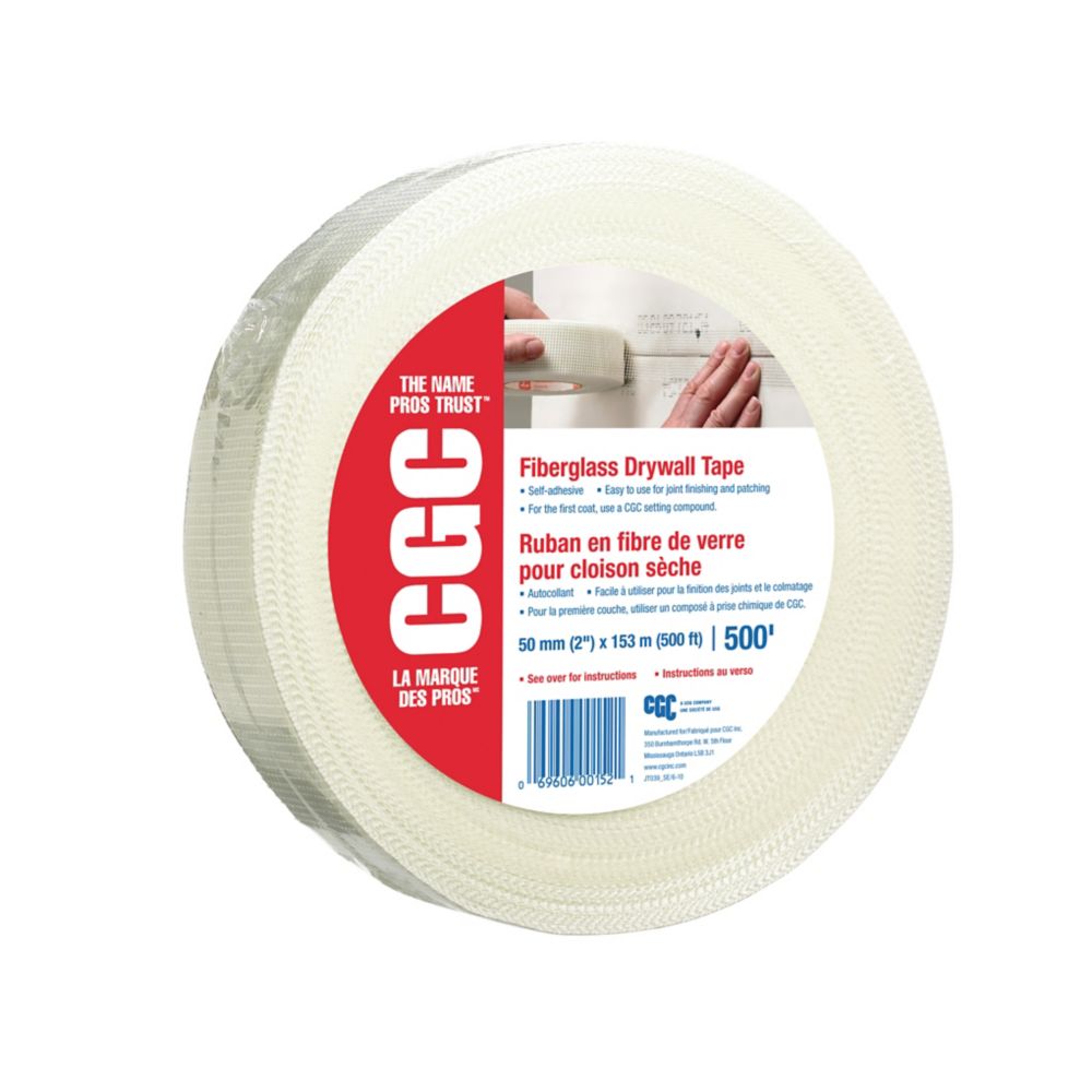 Sheetrock CGC Fiberglass Drywall Tape, 2 in x 500 Ft. Roll The Home