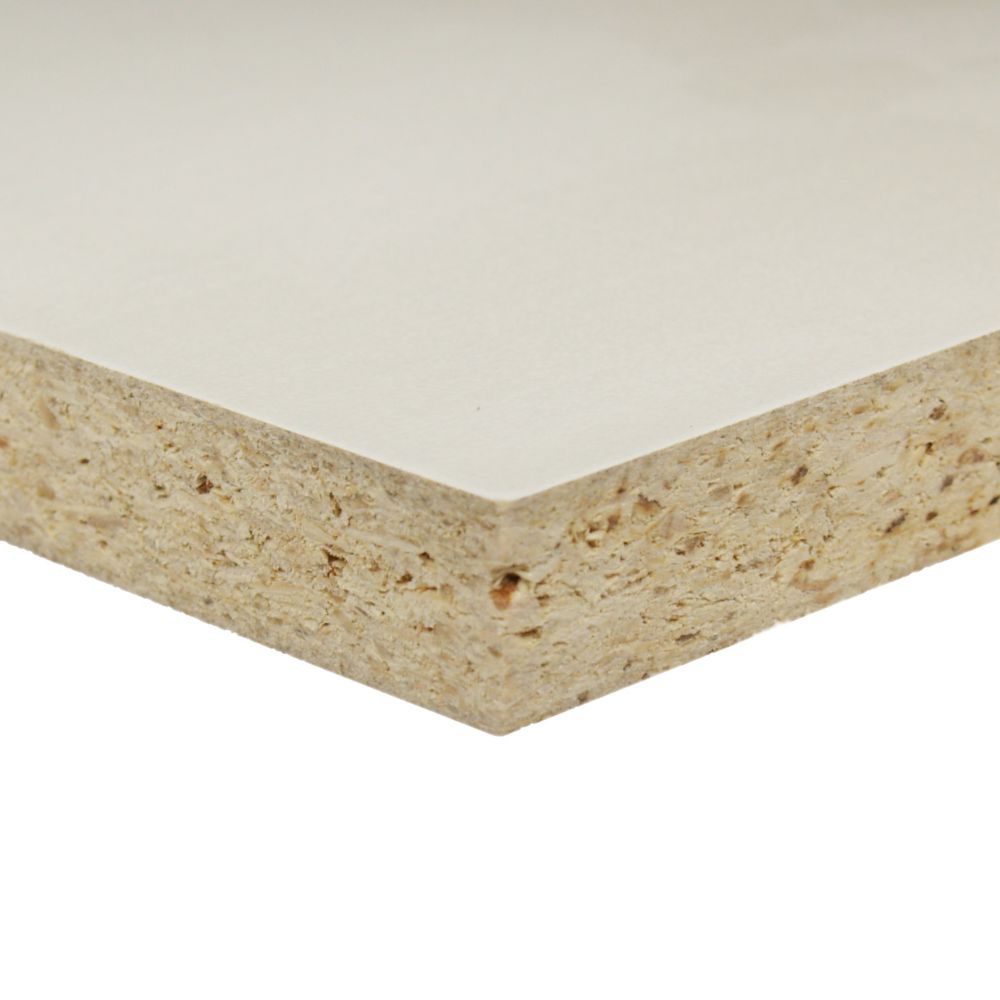Alexandria Moulding 5/8-inch x 48-inch x 48-inch Melamine White Handy