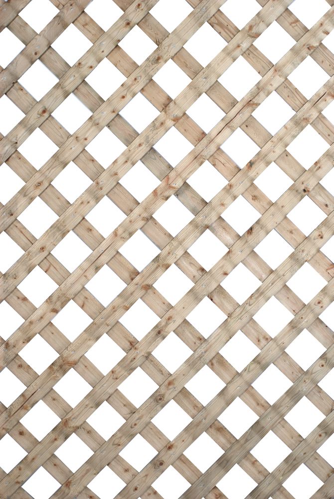wood framed lattice panels