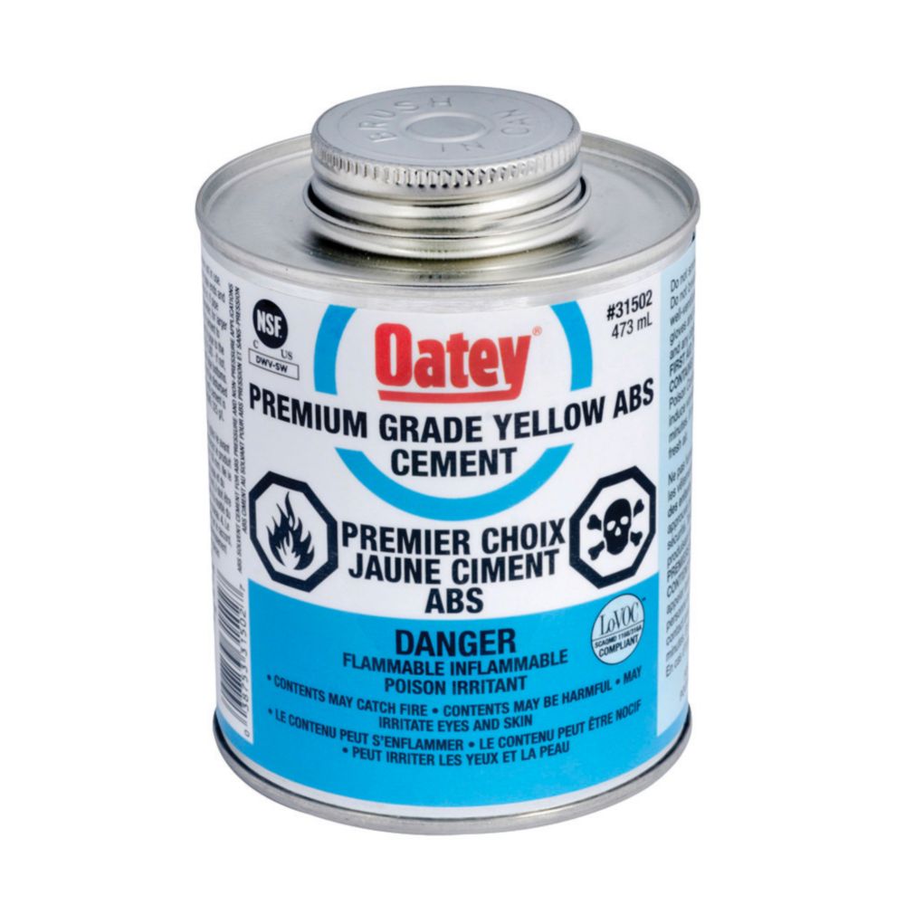 Oatey 473 Ml Abs Cement Yellow (C) The Home Depot Canada