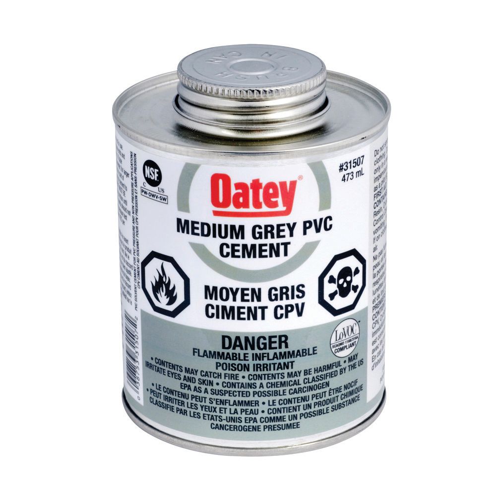 Oatey 473 Ml Pvc Cement Medium Gray (C) | The Home Depot Canada