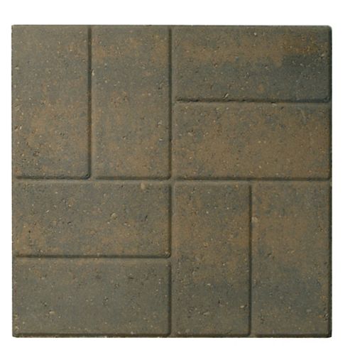 Cindercrete Patio Slab 24x24 Circlefaced Charcoal The Home Depot