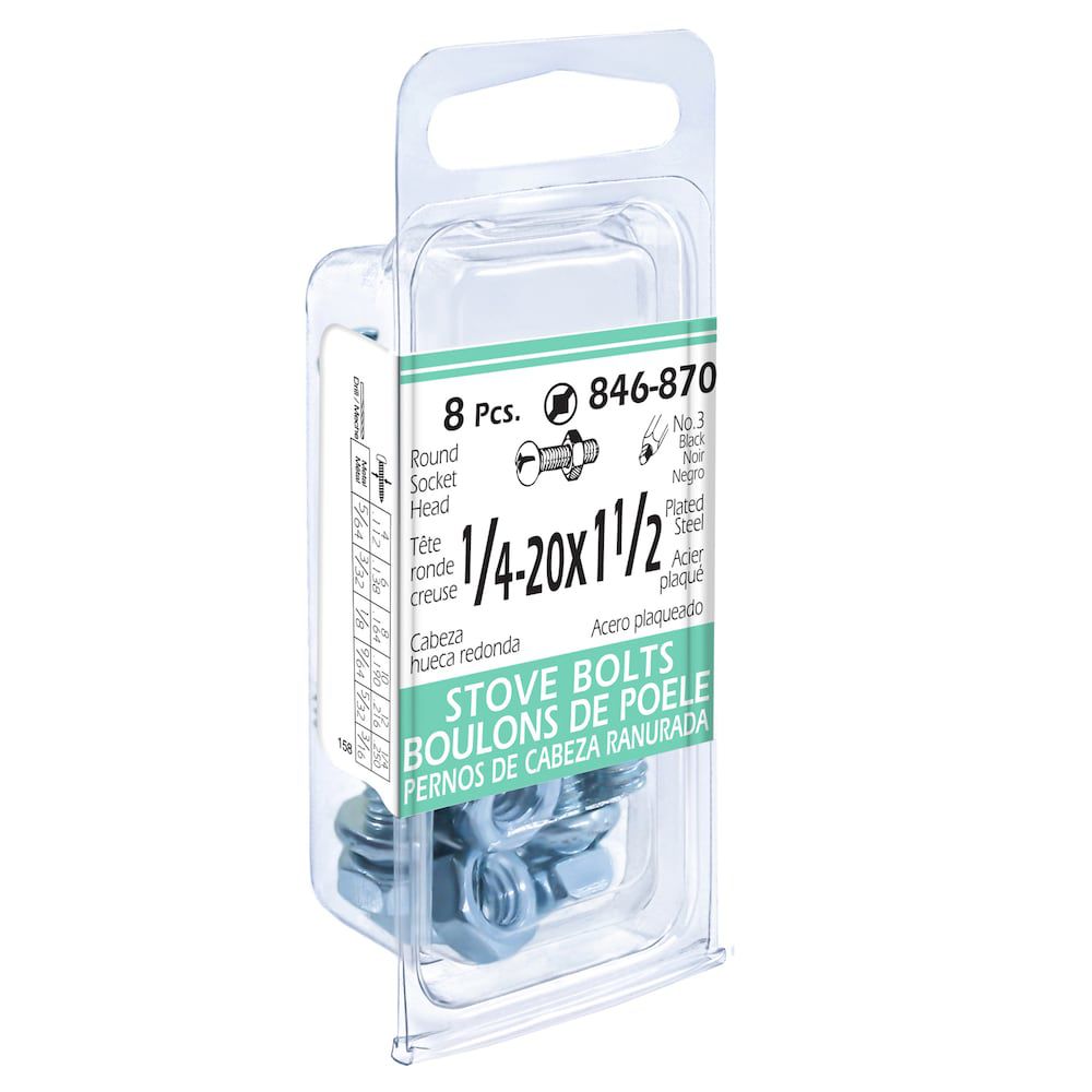 Machine Bolts//Square Head 5//8-11 X 1 1//4 Pack of 250