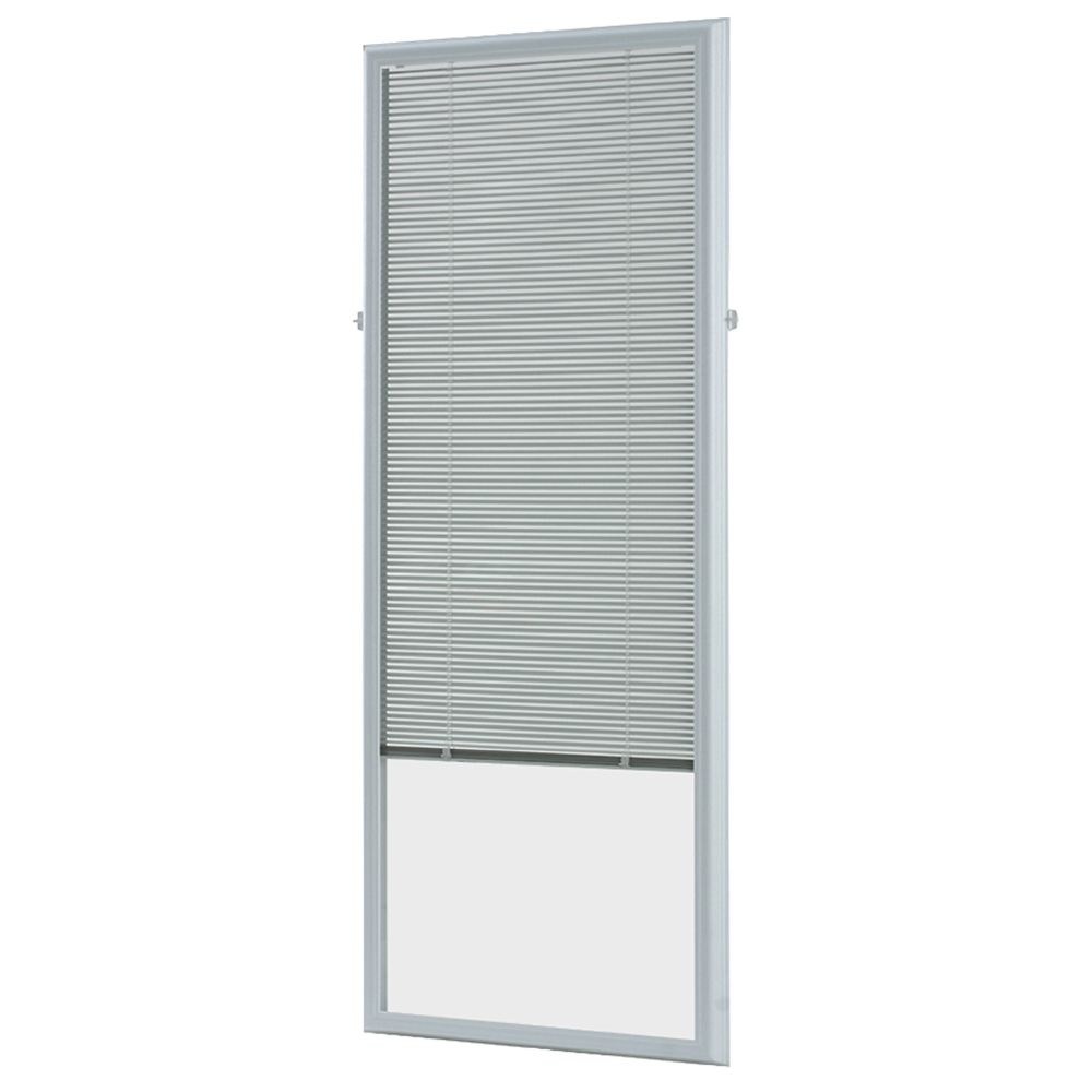 ODL 22inch w x 64inch h AddOn Enclosed Aluminum Blinds White Steel