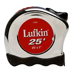 Lufkin 25 ft. Tape Measure with Chrome Case Lufkin 25 ft. Tape Measure with Chrome Case