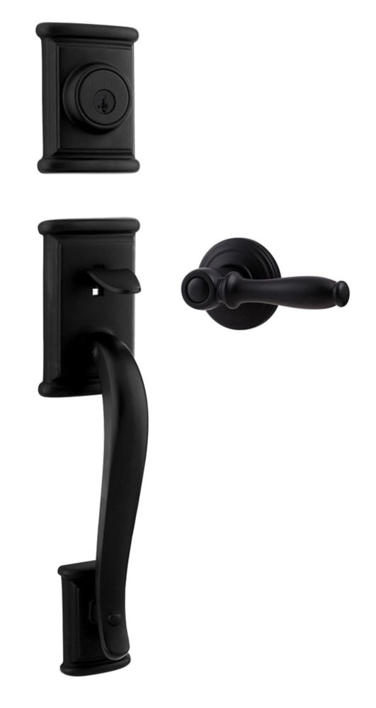 Weiser Ashfield Rustic Black Handle Set With Interior Lever On This Home Depot Website It Says Right Handed But The Weiser Universal