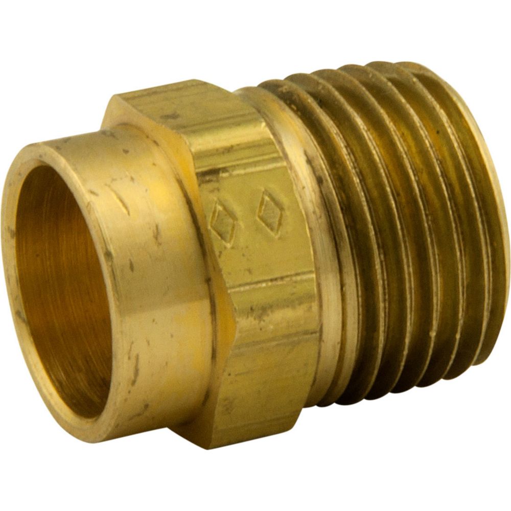 BrassCraft Bar Stock Adapter 1/2 Inch Nominal Sweat X 1/2 Inch Male