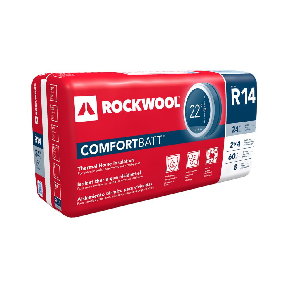 Roxul Comfortbatt R14 For 2x4 Studs 24 In. On Centre | The Home Depot ...