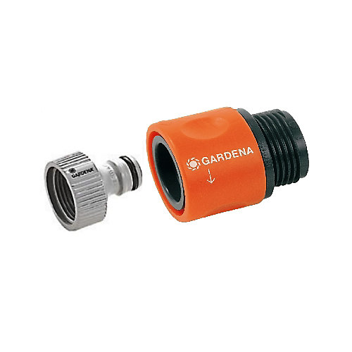 GARDENA Classic Female Tap to Hose Connector Set | The Home Depot ...