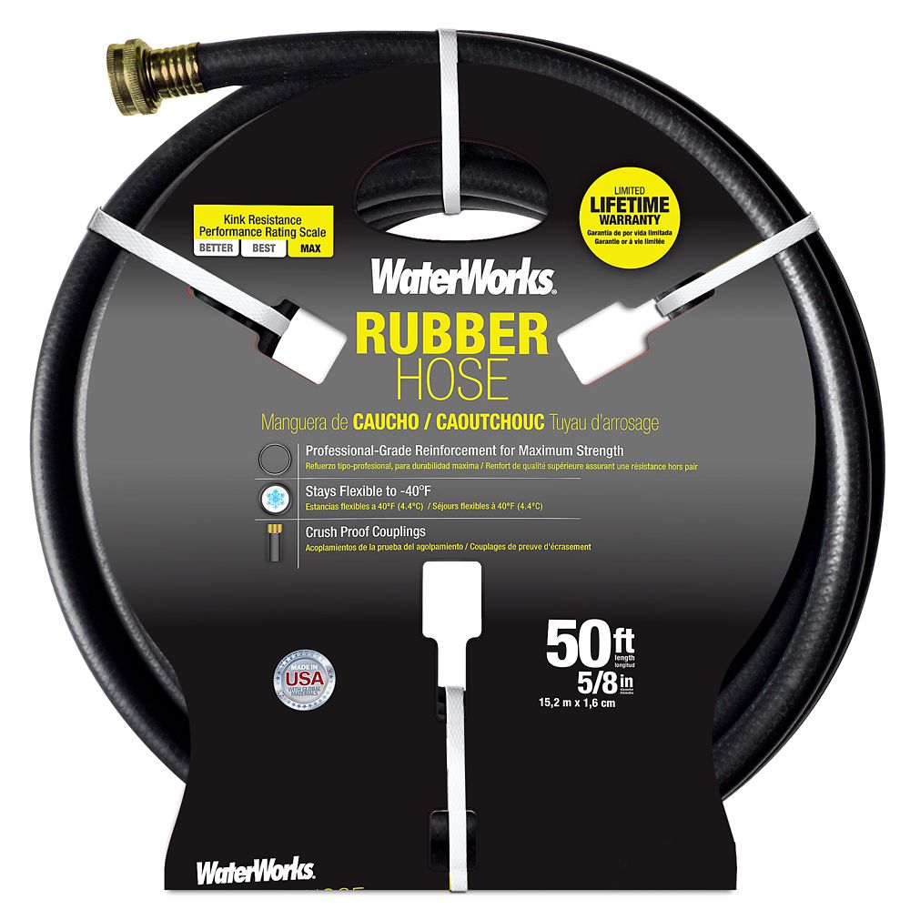 5/8inch x 50 ft. Rubber Hose