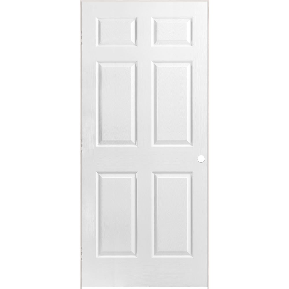 Masonite 36-inch x 80-inch Righthand 6-Panel Textured Prehung Interior