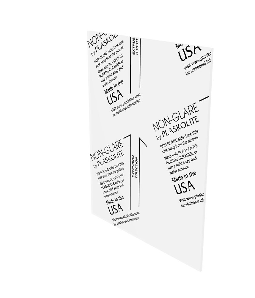 Plaskolite Non Glare Polystyrene Sheet .050 Inch x 11 Inch x 14 Inch