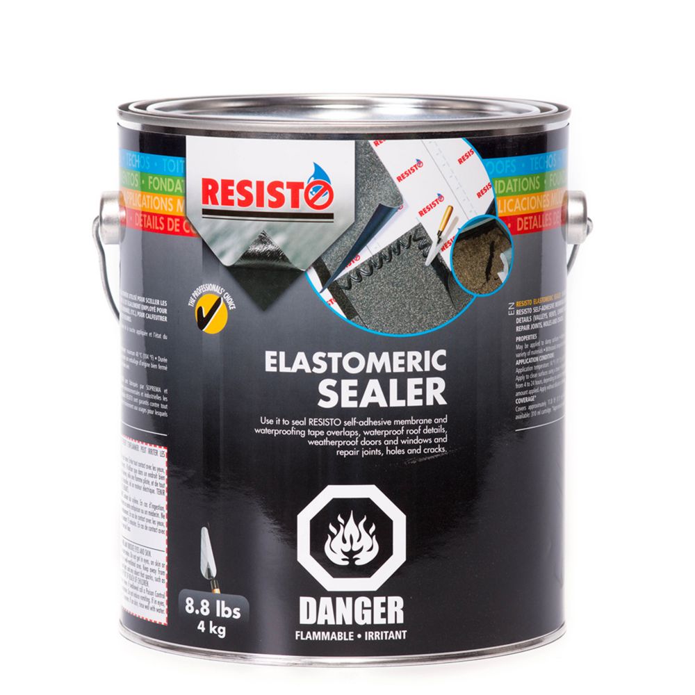 RESISTO Elastomeric Sealer Black 4 Kg The Home Depot Canada