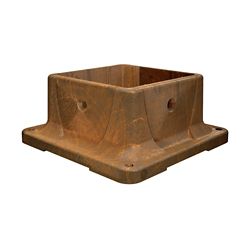 Peak Products 4 inch x 4 inch Plastic Post Anchor in Redwood