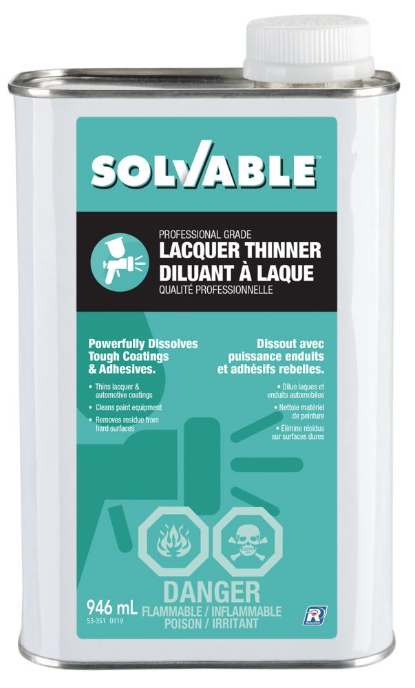 SOLVABLE Professional Grade Lacquer Thinner 946 ml The Home Depot Canada