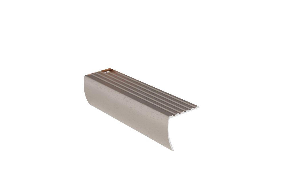 Shur Trim Stair Nosing Floor Moulding, Hammered Titanium 11/8 Inch