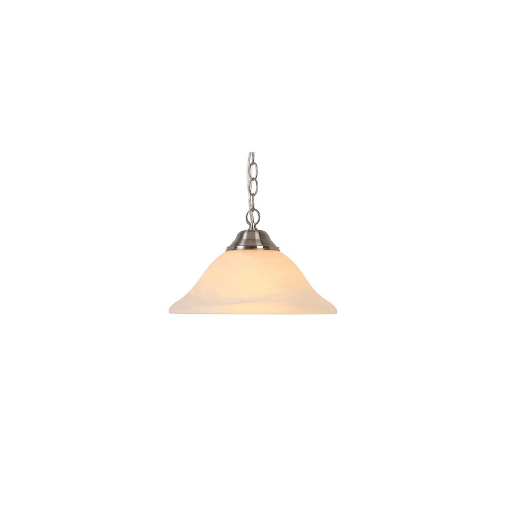 Yellow Light Nickle Kitchen Ceiling Lights hampton bay 1 light 100w brushed nickel pendant with frosted glass shade