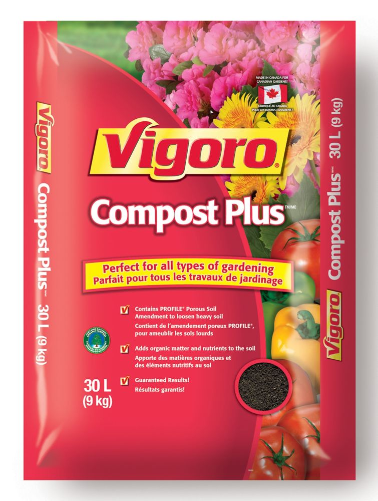 Vigoro Compost Plus 30 Litre The Home Depot Canada