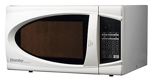 Danby Designer 0 7 Cu Ft Countertop Microwave In White Designer 0 7 Cu Ft Countertop Microwave In White