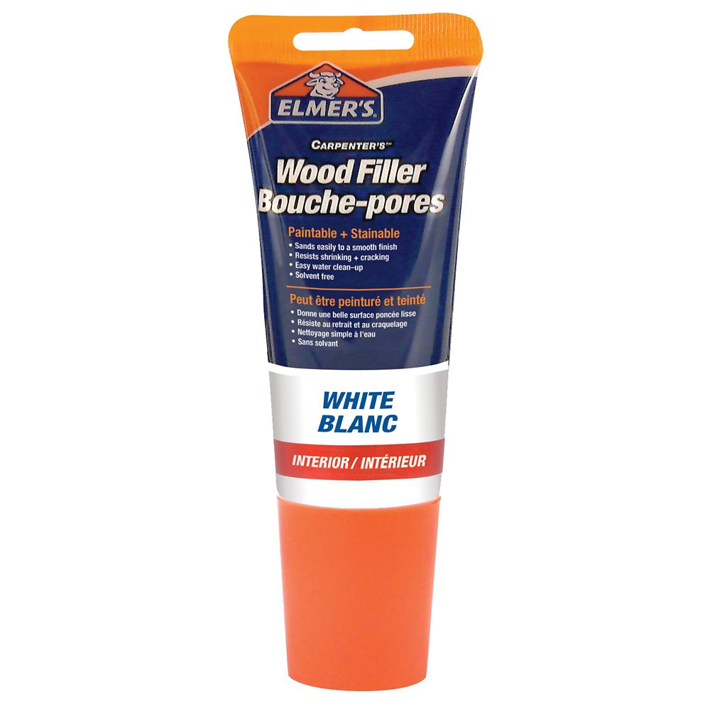 Elmers Tinted Wood Filler White Tube The Home Depot Canada