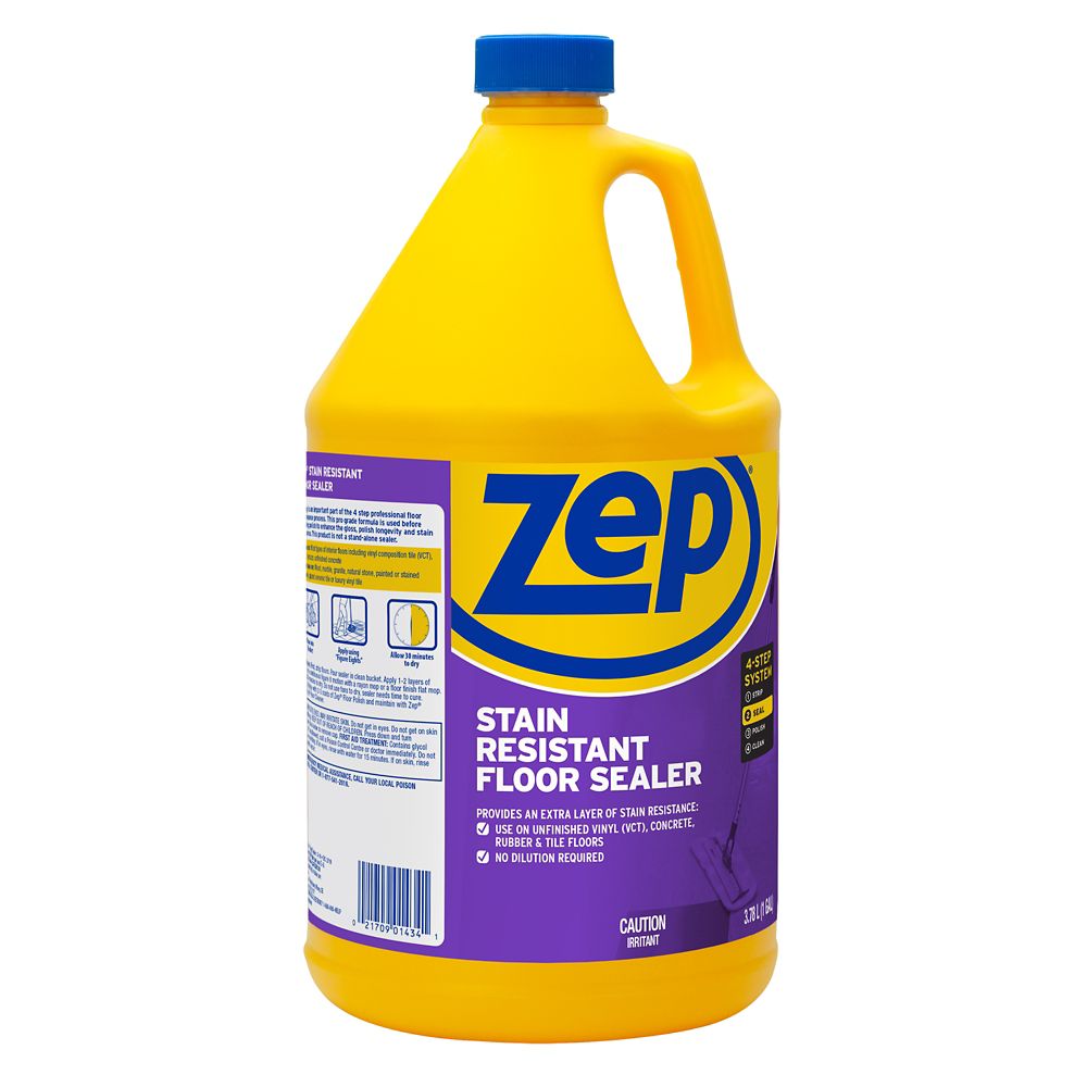 Amazon Com Zep Stain Resistant Floor Sealer 128 Ounce Zufslr128 Case Of 4 Durable Long Lasting Seal Health Personal Care