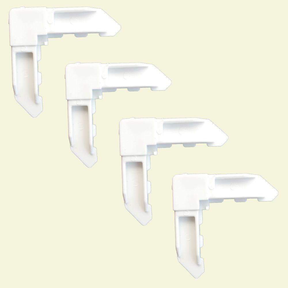 Diy 4 White Screen Frame Locking Corners The Home Depot Canada Diy 4 White Screen Frame Locking Corners