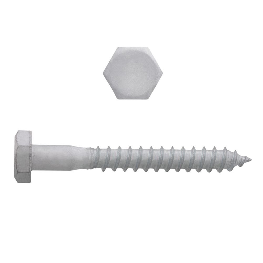 Hex Head Lag Screw Bolts 30 pcs Steel Hot Dip Galvanized 5//8 X 8