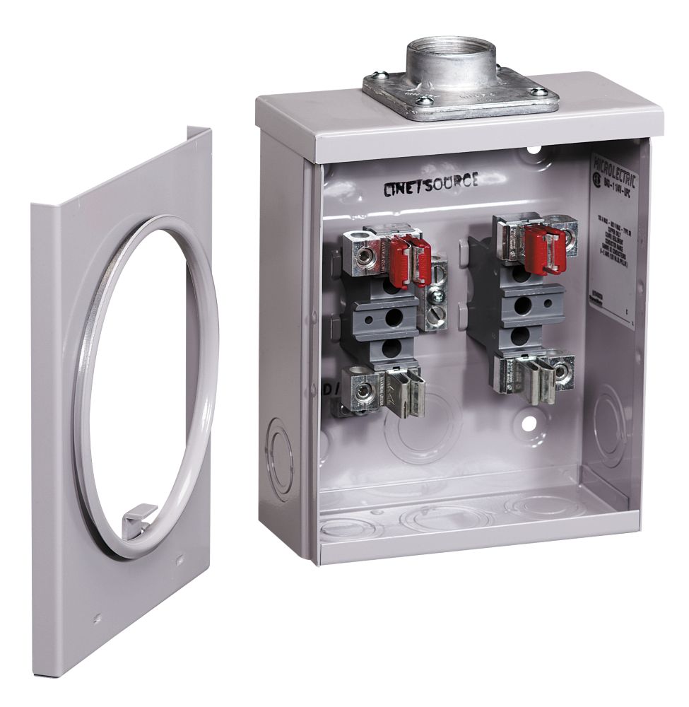 Microelectric 100A Overhead Meter Socket 11/4 Hub The Home Depot Canada