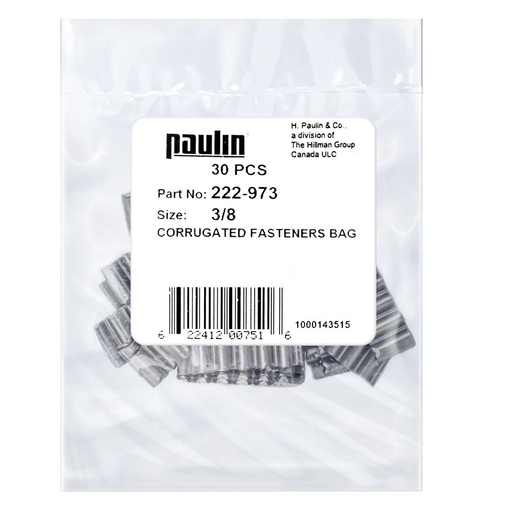 Paulin Papc 3/8 Corrugated Fastener 30Pcs The Home Depot Canada