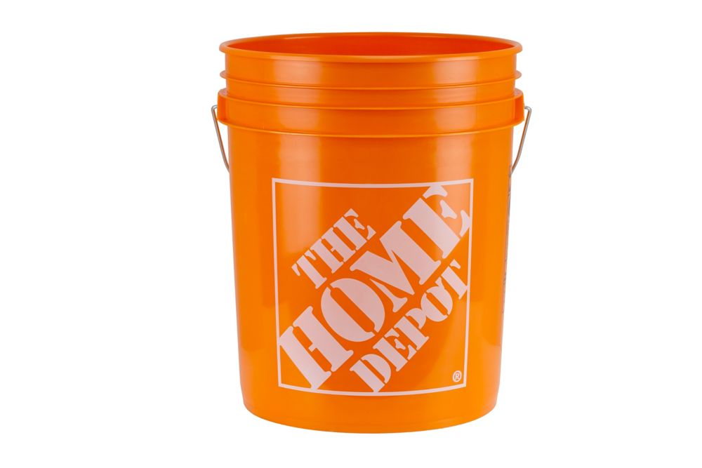 THD 19 L (5 Gal.) Orange Home Depot Logo Bucket | The Home Depot ...