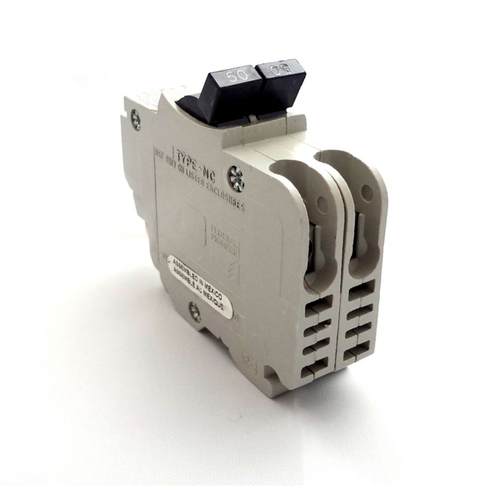 Schneider Electric Double Pole 50 Amp Stablok (NC) PlugOn Circuit