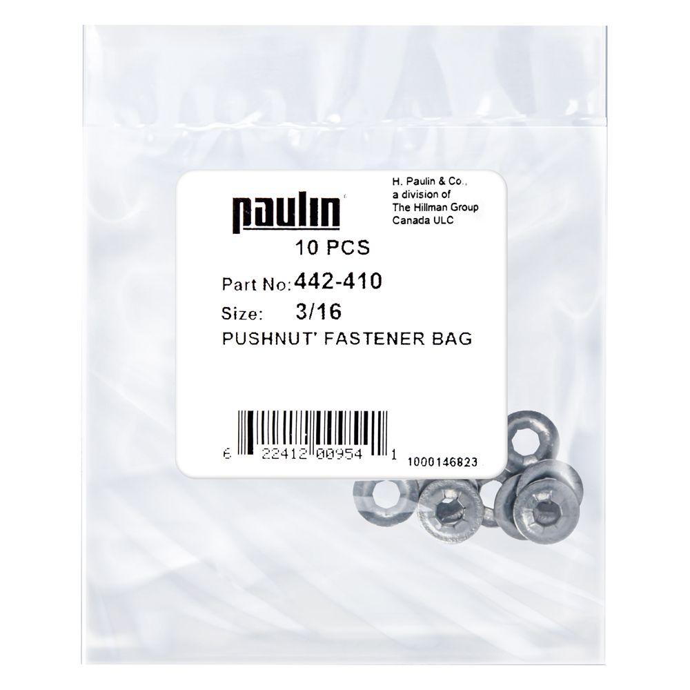 Paulin 3/16 Push Nut Fastener 10P The Home Depot Canada