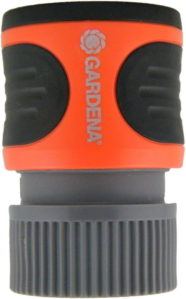 Gardena Clic Hose Connector With Waterstop The Home Depot Canada Gardena Clic Hose Connector With Waterstop