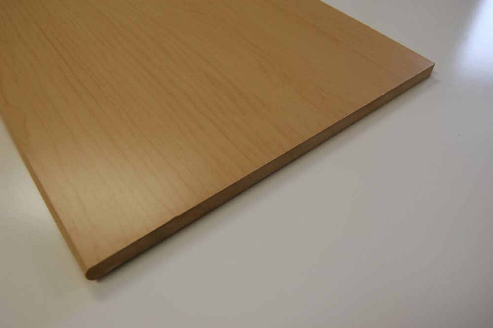 Okaply MDF Bullnosed Maple Shelving 5/8 Inch x 151/4 Inch x 96 Inch