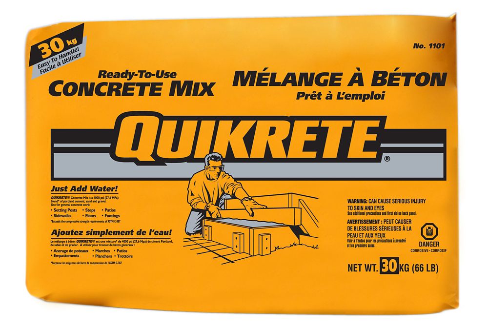 Quikrete Coverage Chart