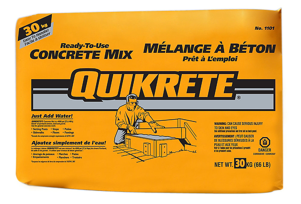 Quikrete 30kg Ready-to-Use Concrete Mix | The Home Depot Canada