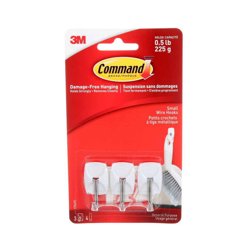 Small Wire Hooks 17067c White