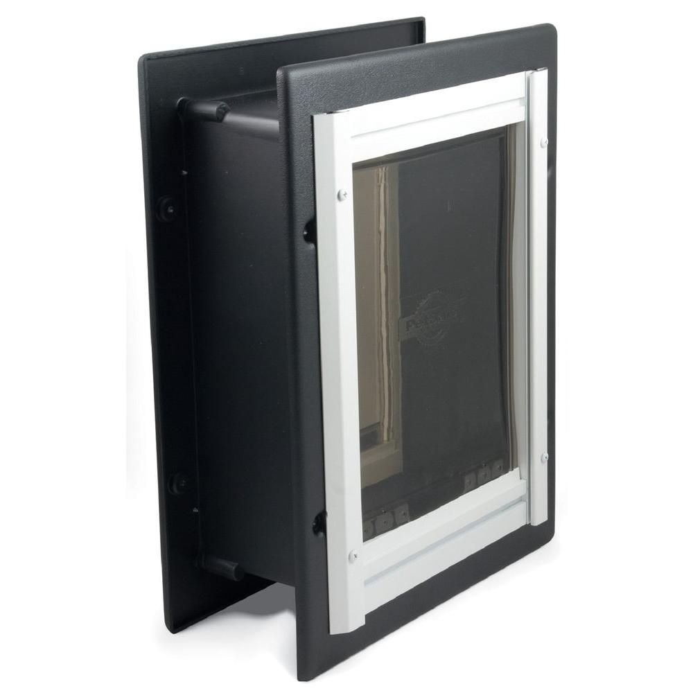 Petsafe Premium Wall Entry Aluminum Pet Door Large The Home Depot Canada