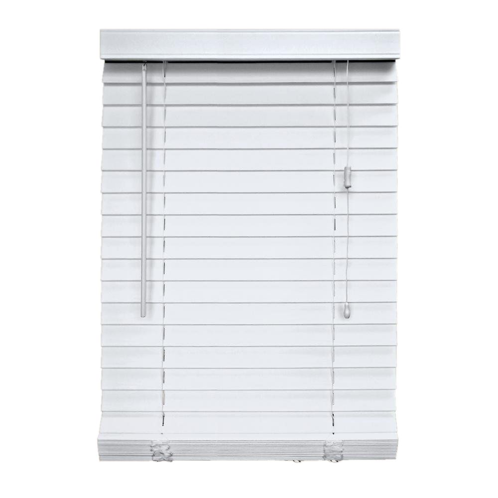 Home Decorators Collection 2 Inch Faux Wood Blind, White - 36 Inch x 48 ...