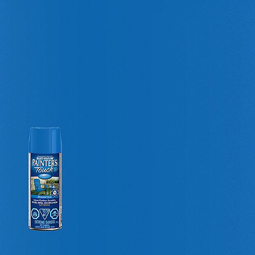 TREMCLAD OilBased Rust Paint In Gloss Medium Blue, 340 G Aerosol Spray